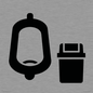 IV11042: I067 Urinal toilet with Sanitary Bin