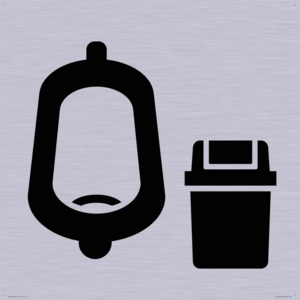 IV11042: I067 Urinal toilet with Sanitary Bin