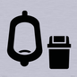IV11042: I067 Urinal toilet with Sanitary Bin