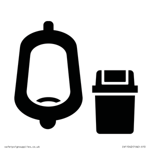IV11042: I067 Urinal toilet with Sanitary Bin