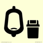 IV11042: I067 Urinal toilet with Sanitary Bin