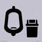IV11042: I067 Urinal toilet with Sanitary Bin