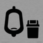 IV11042: I067 Urinal toilet with Sanitary Bin