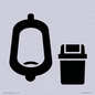 IV11042: I067 Urinal toilet with Sanitary Bin