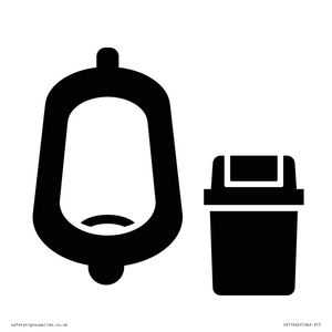 IV11042: I067 Urinal toilet with Sanitary Bin