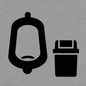 IV11042: I067 Urinal toilet with Sanitary Bin