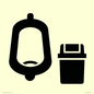 IV11042: I067 Urinal toilet with Sanitary Bin