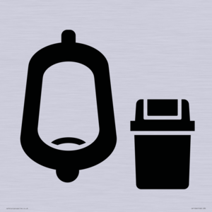 IV11042: I067 Urinal toilet with Sanitary Bin
