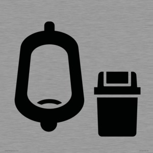 IV11042: I067 Urinal toilet with Sanitary Bin