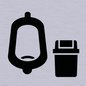 IV11042: I067 Urinal toilet with Sanitary Bin