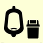IV11042: I067 Urinal toilet with Sanitary Bin