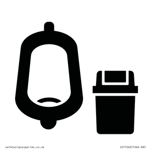 IV11042: I067 Urinal toilet with Sanitary Bin