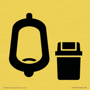 IV11042: I067 Urinal toilet with Sanitary Bin