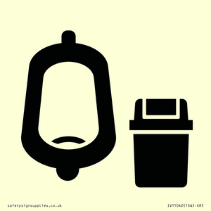 IV11042: I067 Urinal toilet with Sanitary Bin