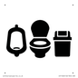 IV11046: I070 Toilets Urinals and WCs with Sanitary Bins