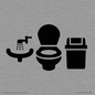 IV11048: I071 Toilets WC and Wash Basin with Sanitary Bin
