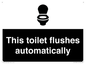 IV12128: This toilet flushes automatically