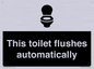 IV12128: This toilet flushes automatically