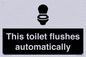 IV12128: This toilet flushes automatically