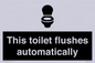 IV12128: This toilet flushes automatically