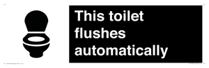 IV12128: This toilet flushes automatically