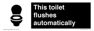 IV12128: This toilet flushes automatically