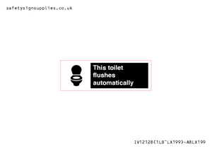 IV12128: This toilet flushes automatically