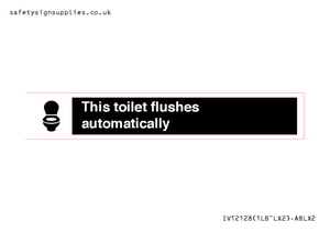 IV12128: This toilet flushes automatically