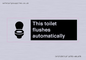 IV12128: This toilet flushes automatically