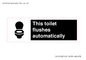 IV12128: This toilet flushes automatically