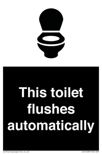 IV12128: This toilet flushes automatically