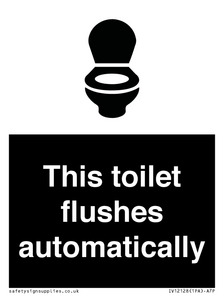 IV12128: This toilet flushes automatically