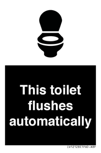 IV12128: This toilet flushes automatically