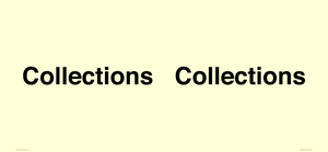 IV12243: Collections sign