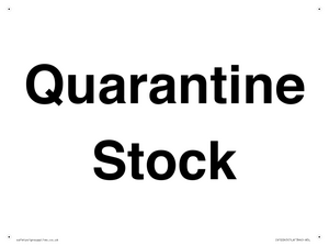 IV12245: Quarantine Stock