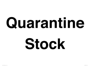 IV12245: Quarantine Stock