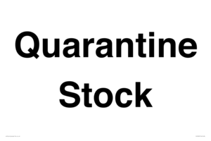 IV12245: Quarantine Stock