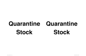 IV12245: Quarantine Stock