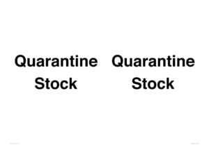 IV12245: Quarantine Stock
