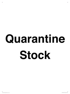 IV12245: Quarantine Stock