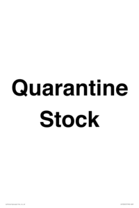 IV12245: Quarantine Stock
