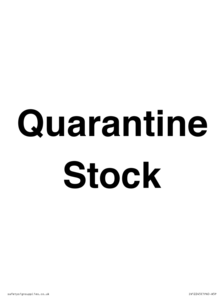 IV12245: Quarantine Stock