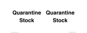 IV12245: Quarantine Stock