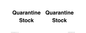 IV12245: Quarantine Stock