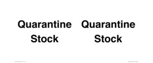 IV12245: Quarantine Stock
