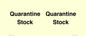 IV12245: Quarantine Stock
