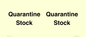 IV12245: Quarantine Stock