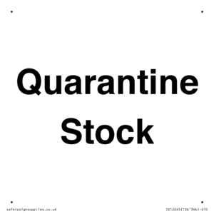 IV12245: Quarantine Stock