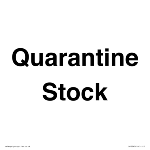 IV12245: Quarantine Stock