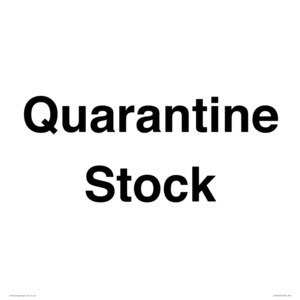 IV12245: Quarantine Stock
